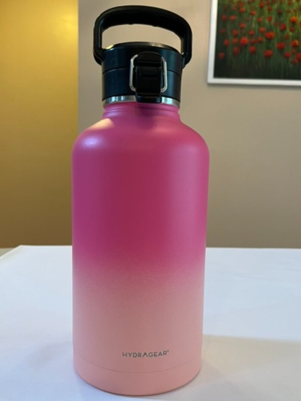 HYDRAGEAR | 67 Oz Pink and Peach Gradient finish Double Wall Insulated-EUC